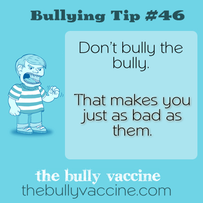 Bullying tip #46: Why intelligence and compassion trump bullies every day. 