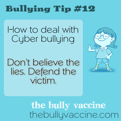 Bullying Tip #12: How to deal with cyber bullying